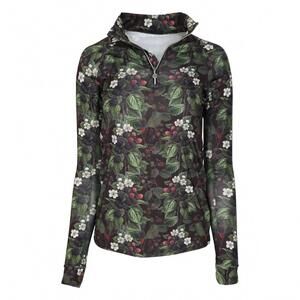 NEW DAPPLEBAY women's quarter zip shirt in blackberry daze